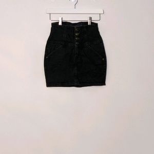 Guess Jeans Lace Up Miniskirt